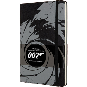 Нотатник Moleskine James Bond 13 х 21 см 240 сторінок у лінійку Чорна (8053853603838) рейтинг