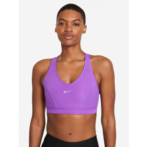 Спортивный топ Nike W Nk Df Swsh Icnclsh Vneck Bra CZ7712-528 M Фиолетовый (194957220953) ТОП в Хмельницком