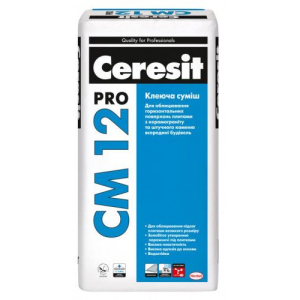 купить Клеящая смесь для напольных плит и керамогранита Ceresit CM 12 pro 27кг