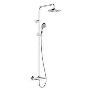 Душова система Hansgrohe Vernis Blend Showerpipe 200 1jet EcoSmart для ванни з термостатом, хром (26089000) надійний