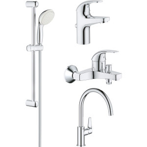 Набір змішувачів GROHE Start Curve 126748К (23805000+23768000+27598001+31554001) в Хмельницькому