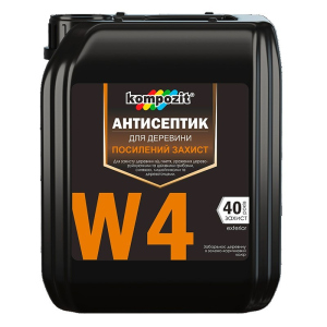 Антисептик для посиленого захисту W4 Kompozit 10 літрів рейтинг