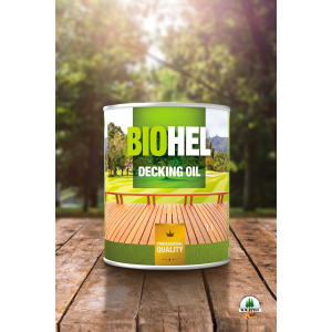 Натуральна захисна олія для терас HELIOS BIOHEL DECKING OIL 1L рейтинг