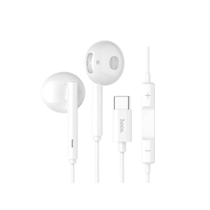 Наушники Hoco L10 Acoustic Type-C wired earphones with mic White ТОП в Хмельницком