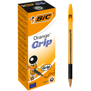 Набір кулькових ручок BIC Orange Grip Чорний 0.8 мм 20 шт (3086123009011) рейтинг
