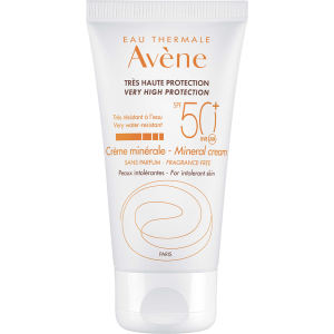 Солнцезащитный крем Avene SPF 50+ минеральный для гиперчувствительной кожи 50 мл (3282779355773) ТОП в Хмельницком