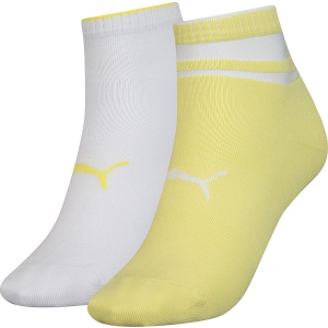 Набор носков Puma Short Sock Structure 2p Women 103002001-013 39-42 р 2 пары Жёлтый/Белый (8718824798981) в Хмельницком