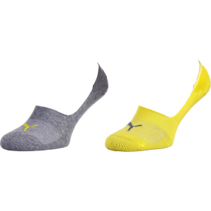 Шкарпетки Puma Footie 2P Unisex 141011001-003 35-38 2 пари Сірий/Жовтий (8718824799711)