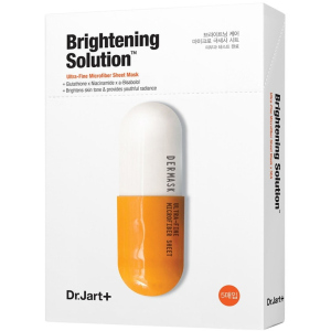 Освітлювальна маска-детокс для обличчя Dr.Jart+ Dermask Micro Jet Brightening Solution 30 г x 5 шт (8809642712652) ТОП в Хмельницькому