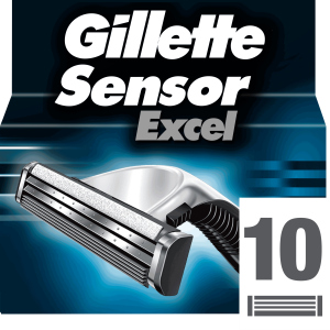 Змінні картриджі для гоління (леза) чоловічі Gillette Sensor Excel 10 шт (3014260245832) ТОП в Хмельницькому