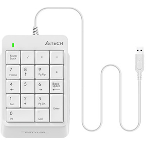 Клавиатура проводная A4Tech FK13P Fstyler Numeric Keypad White (4711421953450) надежный