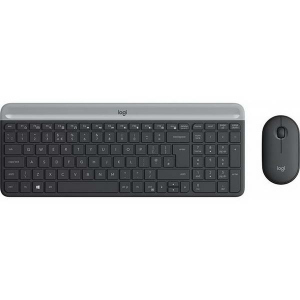 Комплект (клавіатура, миша) Logitech MK470 Wireless Slim Graphite (920-009206) краща модель в Хмельницькому