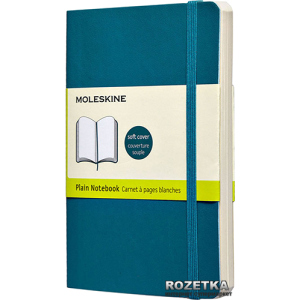 хорошая модель Записная книга Moleskine Classic 9 x 14 см 192 страницы нелинованная Аквамарин (9788867323593)