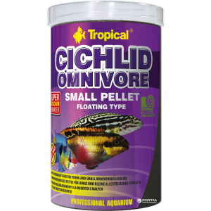 Корм Tropical Cichlid Omnivore Small Pellet для акваріумних риб у гранулах 1 л (5900469609569) в Хмельницькому