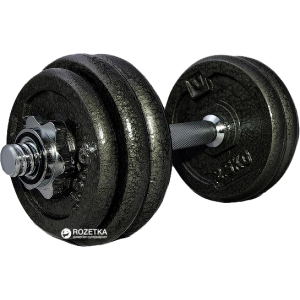 Гантелі набірні LiveUp Dumbell Set 1 шт. Black (LS2311-15) ТОП в Хмельницькому