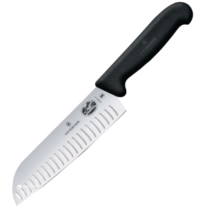 Профессиональный нож Victorinox Fibrox Santoku 170 мм Black (5.2523.17) лучшая модель в Хмельницком