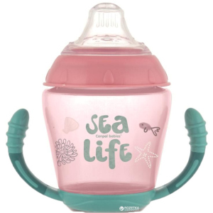 Кухоль Canpol babies непроливайка з м'яким силіконовим носиком Sea Life рожева 230 мл (56/501_pin) краща модель в Хмельницькому