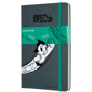 хорошая модель Записная книга Moleskine Astro Boy 13 х 21 см 240 страниц в линейку Тёмно-серый (8058647621203)