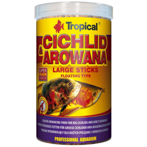 Корм Tropical Cichlid&Arowana Large Sticks для аквариумных рыб в палочках 1 л (5900469635360)