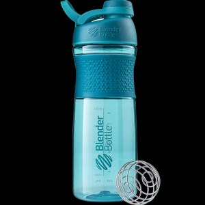 Спортивна пляшка-шейкер BlenderBottle SportMixer з кулькою Twist 820 мл Бірюзова (Twist 28oz Teal)