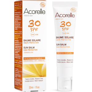 Сонцезахисний бальзам для обличчя Acorelle SPF30 органічний 30 мл (3700343046037) краща модель в Хмельницькому