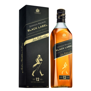 Виски Johnnie Walker Black label 12 лет выдержки 1 л 40% в подарочной упаковке (5000267023625) лучшая модель в Хмельницком