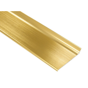 Алюмінієвий плінтус Profilpas Metal line 90 висота 80 мм золото сатиноване (Metal Line 90/8 SSF) ТОП в Хмельницькому