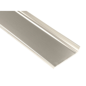 Алюмінієвий плінтус Profilpas Metal line 90 висота 80 мм полірований титан (Metal Line 90/8 TSF) краща модель в Хмельницькому