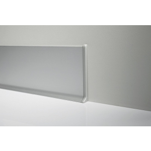 Алюмінієвий плінтус Profilpas Metal line 90 висота 100 мм анодоване срібло (Metal Line 90/10)