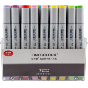 Набір маркерів Finecolour Sketchmarker 72 кольори (EF100-TB72) надійний