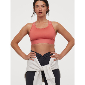 хороша модель Спортивний топ H&M Sport 0865086 S Теракотовий (2000001765180)