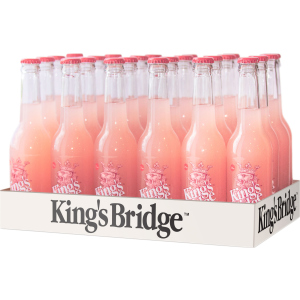 Упаковка слабоалкогольного напою King`s Bridge Джин Грейпфрут 7% 0.33 л х 24 шт (4820097898146) в Хмельницькому