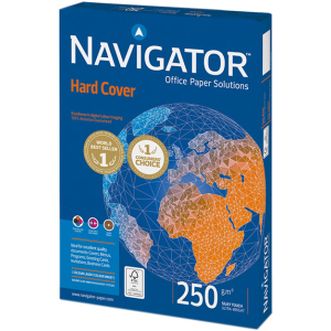 Папір Navigator Hard Cover А4 250 г/м² клас А 125 аркушів Білий (5602007989453) в Хмельницькому