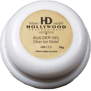 Гель для нарощування нігтів HD Hollywood Builder Gel Clear Ice Violet 50 мл (HD-ГСС50) (2200212225439) краща модель в Хмельницькому