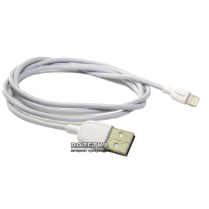 Кабель синхронизации JCPAL MFI USB to Lightning для Apple iPhone 1 м White (JCP6022) лучшая модель в Хмельницком