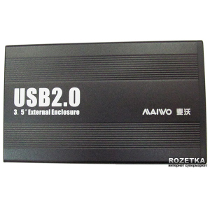 Внешний карман Maiwo для HDD 3.5" SATA USB 2.0 Black (K3502-U2S) ТОП в Хмельницком