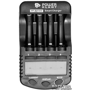 Зарядний пристрій для акумуляторів AA/AAA PowerPlant PP-EU1000 (DV00DV2362) рейтинг