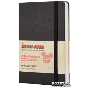 Записная книга Moleskine Disney 9 х 14 см 192 страницы без линовки Черная (9788866137894) в Хмельницком