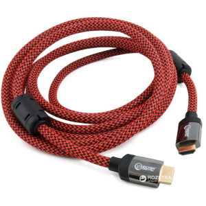 Кабель Extradigital HDMI to HDMI, 3 м, v 2.0, 28 AWG, Gold, Nylon, 2x Ferrites (KBH1634) рейтинг