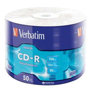 Verbatim CD-R 700 MB 52x Wrap 50 шт (43787) в Хмельницькому