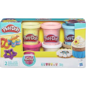 Набор пластилина Hasbro Play-Doh 6 баночек с конфетти (B3423) ТОП в Хмельницком