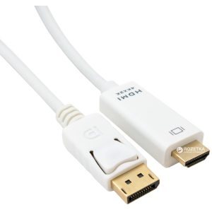 Кабель ExtraDigital DisplayPort 1.2 - HDMI 2.0 2 м (KBD1669) лучшая модель в Хмельницком