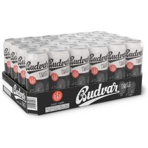 Упаковка пива Budweiser Budvar B Dark темне фільтроване 4.7% 0.5 л x 24 шт (8594403705133) краща модель в Хмельницькому