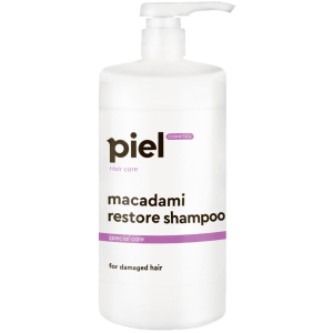 Відновлюючий шампунь Piel Cosmetics Macadami Restore shampoo для пошкодженого волосся 1 л (4820187880419) краща модель в Хмельницькому