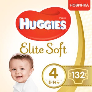 Подгузники Huggies Elite Soft 4 8-14 кг 132 шт (5029054566220) в Хмельницком