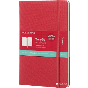 Нотатник Moleskine Two-Go 11.5 x 17.5 см 144 сторінки Червона (8055002851671) краща модель в Хмельницькому