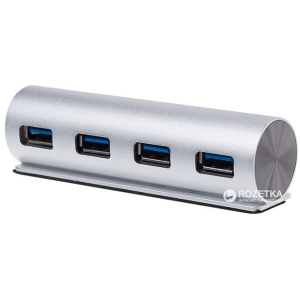 USB хаб Maiwo USB 3.0 4 порти Silver (KH002) ТОП в Хмельницькому