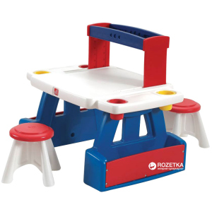 купить Детский стол с 2 стульями для творчества Step 2 Creative Projects Двусторонний (733538829996)