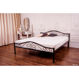 Двуспальная кровать Eagle Polo 140 x 200 Black (E2516) лучшая модель в Хмельницком