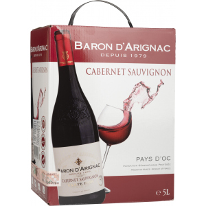 Вино Baron dArignac Cabernet Sauvignon червоне сухе 5 л 12% (3263286318048) в Хмельницькому